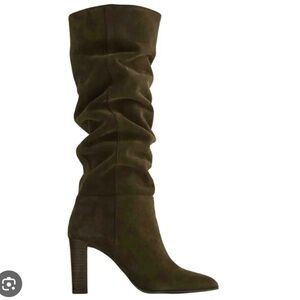 NWT Zara Suede Leather Boots Size 40